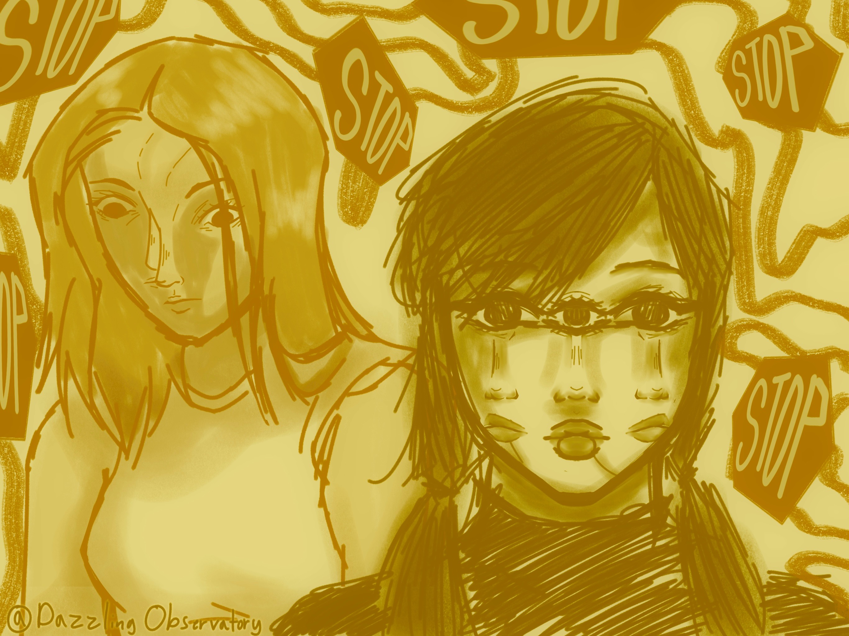 Original character sketches by Star